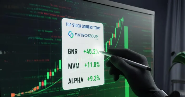 Fintechzoom.com top stock gainers today for you